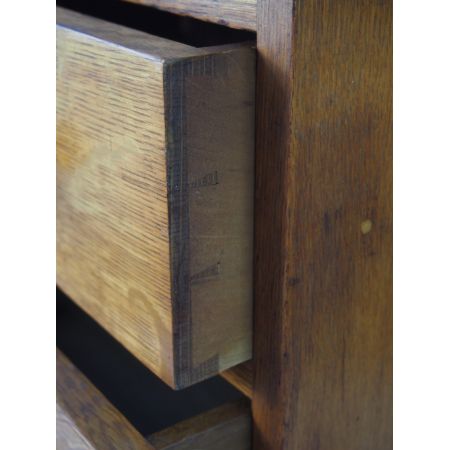 Original Edwardianische Kommode Eiche antik, klein, 18. Jahrhundert