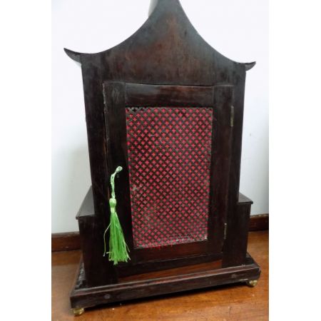 Antike englische Standuhr, Palisanderholz, 1880