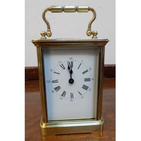 Wundervolle original antike Uhr aus Messing, tragbar, 1900