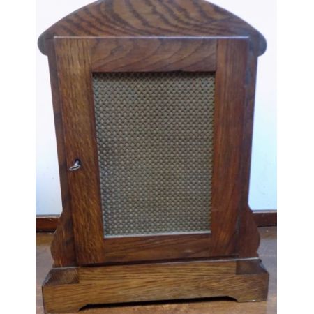 Original antike Winterhalder & Hoffmeir Uhr in geschnitztem Gehäuse aus Eiche, 1900