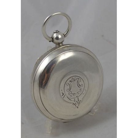 Englische Silberne antike Taschenuhr, J G Graves, 1900