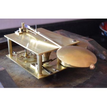 Englische original antike Wanduhr, 1870 England, Mahagoni Massivholz