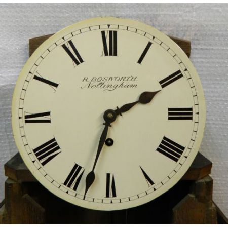 Britische original antike Tavernenuhr aus Eiche, Bosworth von Nottingham, 1850