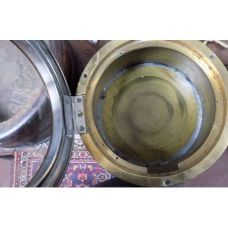 Antike original englische Schiffsuhr mit Kettenlaufwerk, 1910