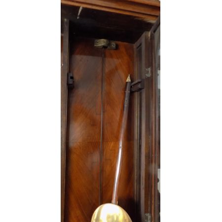 Englische antike große Gustav Becker Wanduhr, Wien 1900, Walnuss