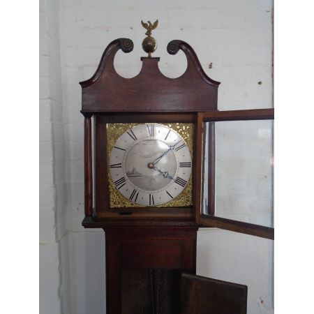 Georgianische original antike Standuhr, 18. Jahrhundert
