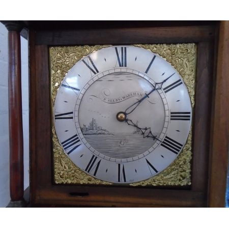 Georgianische original antike Standuhr, 18. Jahrhundert