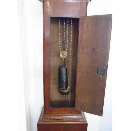 Georgianische original antike Standuhr, 18. Jahrhundert