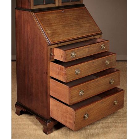 Original antiker Edwardian Sekretär Bücherschrank, 1910