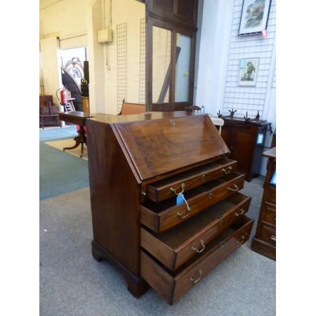 Georgianischer Sekretär original antik, 18. Jahrhundert, Mahagoni Massivholz