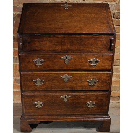 Original antiker kleiner Sekretär aus Eiche, 1800