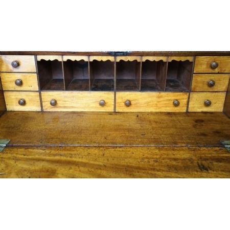 Original antiker Sekretär aus massivem Mahagoni, 19. Jahrhundert