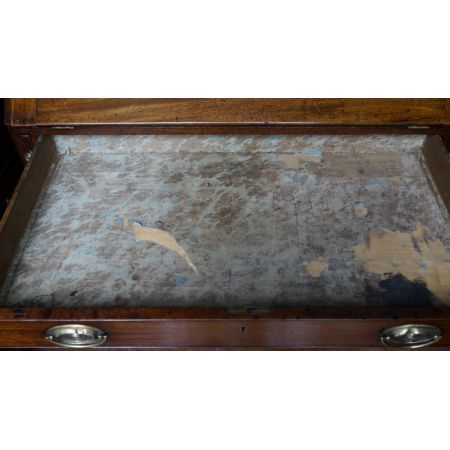 Original antiker Sekretär aus massivem Mahagoni, 19. Jahrhundert