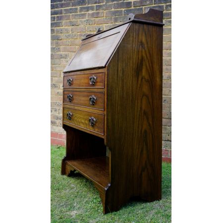 Antiker Sekretär aus Eichenholz, Original 1912