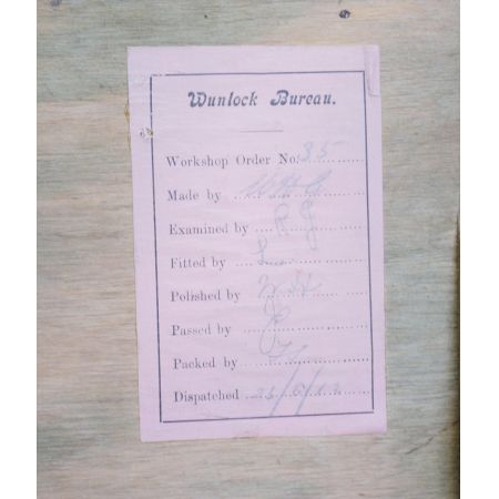 Antiker Sekretär aus Eichenholz, Original 1912