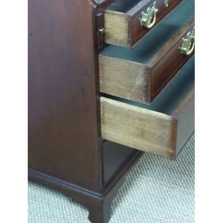 Georgianischer original antiker Sekretär 1750, massives Mahagoni