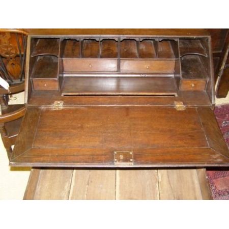 Englischer antiker Georgianischer Eichensekretär, 18. Jahrhundert