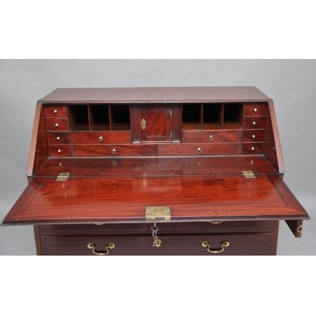 Antiker Sekretär, Massivholz Mahagoni, Georgian 1780 Original