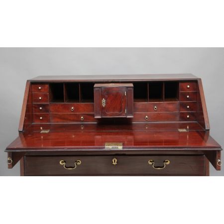 Antiker Sekretär, Massivholz Mahagoni, Georgian 1780 Original