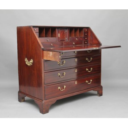 Antiker Sekretär, Massivholz Mahagoni, Georgian 1780 Original