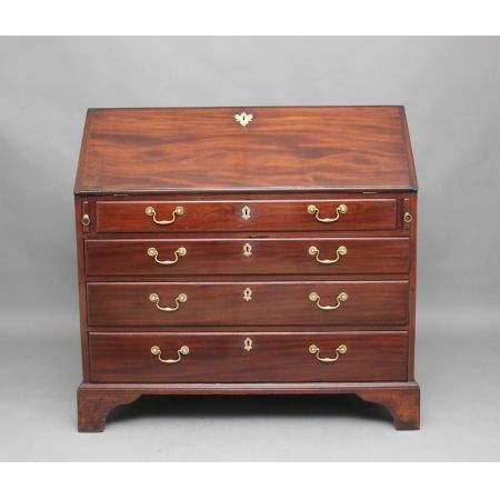 Antiker Sekretär, Massivholz Mahagoni, Georgian 1780 Original