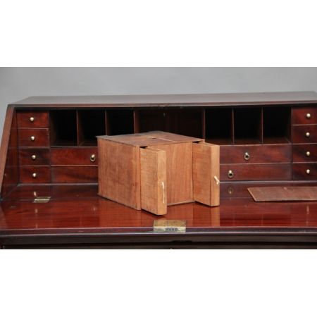 Antiker Sekretär, Massivholz Mahagoni, Georgian 1780 Original