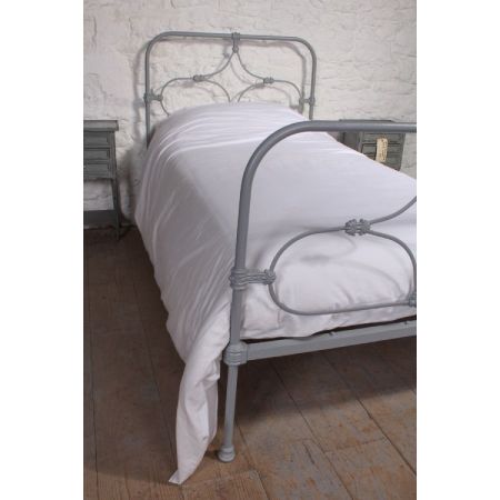 Antikes original englisches Bett aus Eisen, 1900