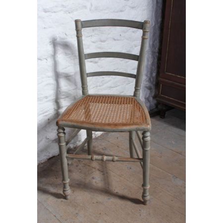 Wundervolles Original bemaltes, französisches Queen Size Bett mit Nachttisch und Stühlen, 1900