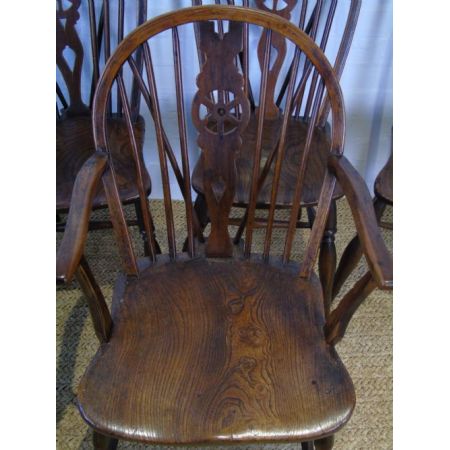 Britisches antikes Stuhl Set Harlekin Stühle, 19. Jahrhundert