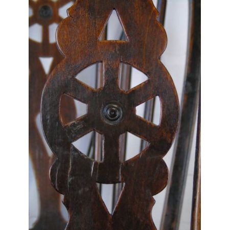 Britisches antikes Stuhl Set Harlekin Stühle, 19. Jahrhundert