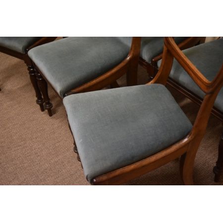 Original antike 6 Esszimmerstühle, Palisanderholz, 1850