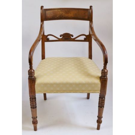 8 Original George III Massivholz Mahagoni Armstühle Stühle Set 1790 georgianisch