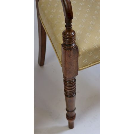 8 Original George III Massivholz Mahagoni Armstühle Stühle Set 1790 georgianisch