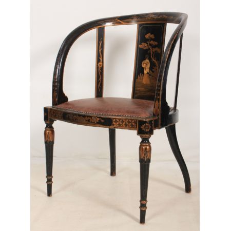 Original antike asiatische Stühle Armstühle Massivholz lackiert 1920 japanisch chinesisch