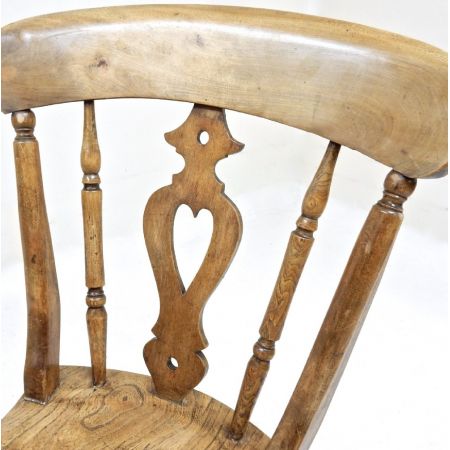 Original viktorianische Massivholz Windsor Esszimmerstühle Stühle 1850