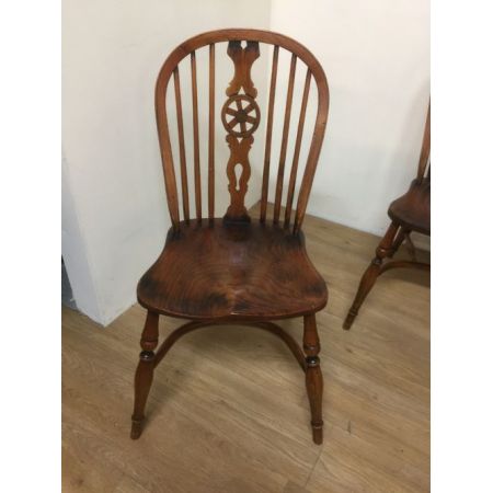 6 original antike Ulme Landhaus Stühle Esszimmerstühle Massivholz 1920