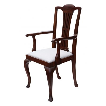 8 (6+2) Original antike Massivholz Mahagoni Esszimmerstühle Stühle Chippendale Revival 1920