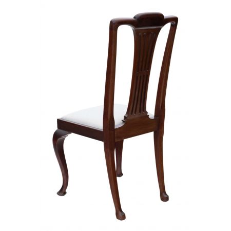 8 (6+2) Original antike Massivholz Mahagoni Esszimmerstühle Stühle Chippendale Revival 1920