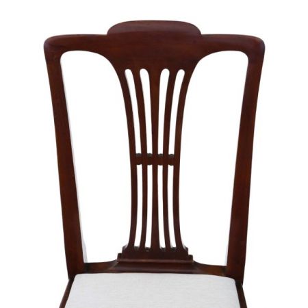 8 (6+2) Original antike Massivholz Mahagoni Esszimmerstühle Stühle Chippendale Revival 1920