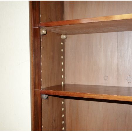 Schöner original viktorianischer Bücherschrank / Bücherregal Massivholz Mahagoni 1850 