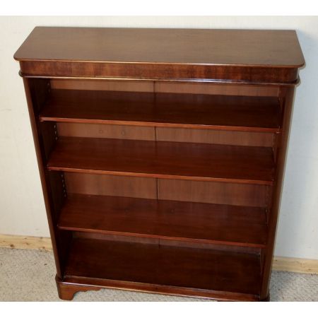 Schöner original viktorianischer Bücherschrank / Bücherregal Massivholz Mahagoni 1850 