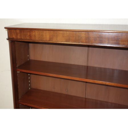 Schöner original viktorianischer Bücherschrank / Bücherregal Massivholz Mahagoni 1850 