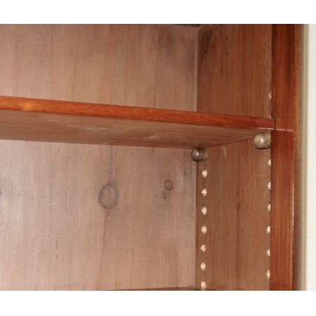 Schöner original viktorianischer Bücherschrank / Bücherregal Massivholz Mahagoni 1850 