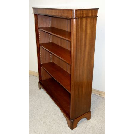 Schöner original viktorianischer Bücherschrank / Bücherregal Massivholz Mahagoni 1850 