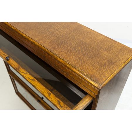 Art Deco Globe Wernicke Bücherregal Massivholz Eiche antik 1920