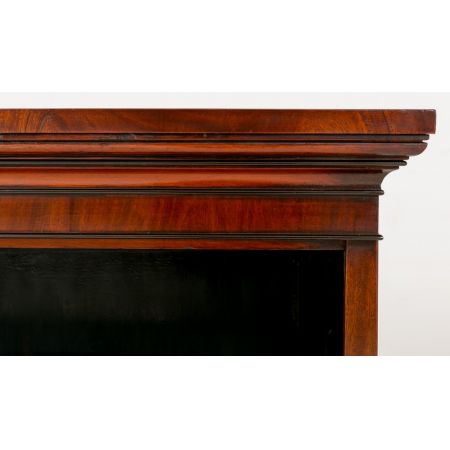 Original viktorianischer Massivholz Mahagoni Bücherschrank / Bücherregal 1860