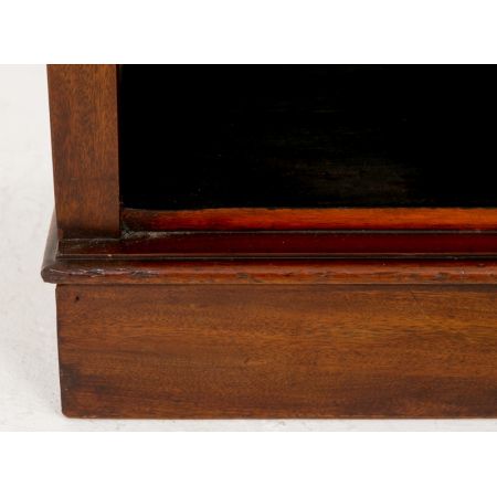 Original viktorianischer Massivholz Mahagoni Bücherschrank / Bücherregal 1860