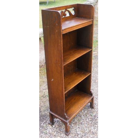 Britisches antikes Bücherregal / Bücherschrank Massivholz Eiche 1900