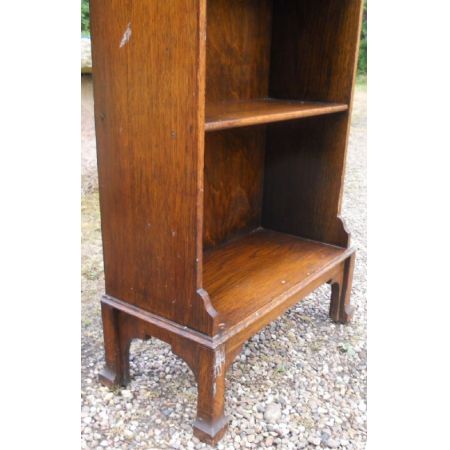 Britisches antikes Bücherregal / Bücherschrank Massivholz Eiche 1900