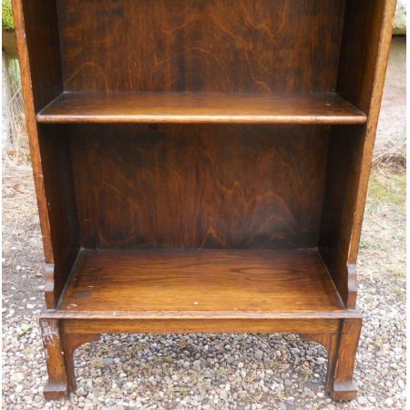 Britisches antikes Bücherregal / Bücherschrank Massivholz Eiche 1900